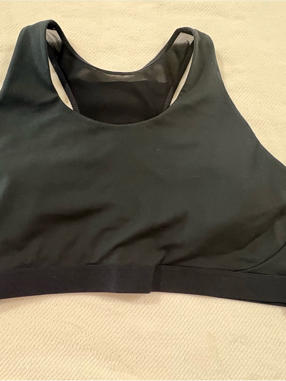 New Balance Black Racerback Seamless Sports Bra
